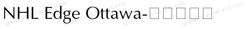 NHL Edge Ottawa字体转换